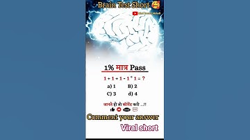 IQ Test 🧐 Only For Genius 🥰 Can You Solve This Puzzle? #maths #iqtest #shorts #ytshorts #support