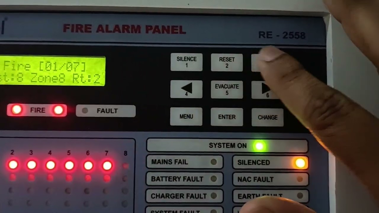 Ravel fire panel alarm condition