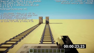 Minecraft 1.5.2 fast travel minecart with only one powered rail