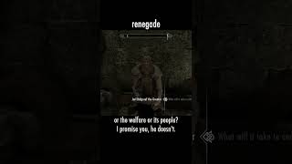 renegade — The Elder Scrolls V: Skyrim dialogue scene