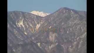 a morning with beautiful north alps in japan