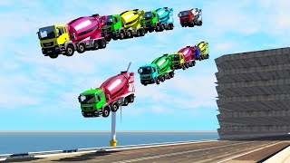 Extreme Maxive Multiple Jumps #3 - BeamNG Drive | Crashes Plus