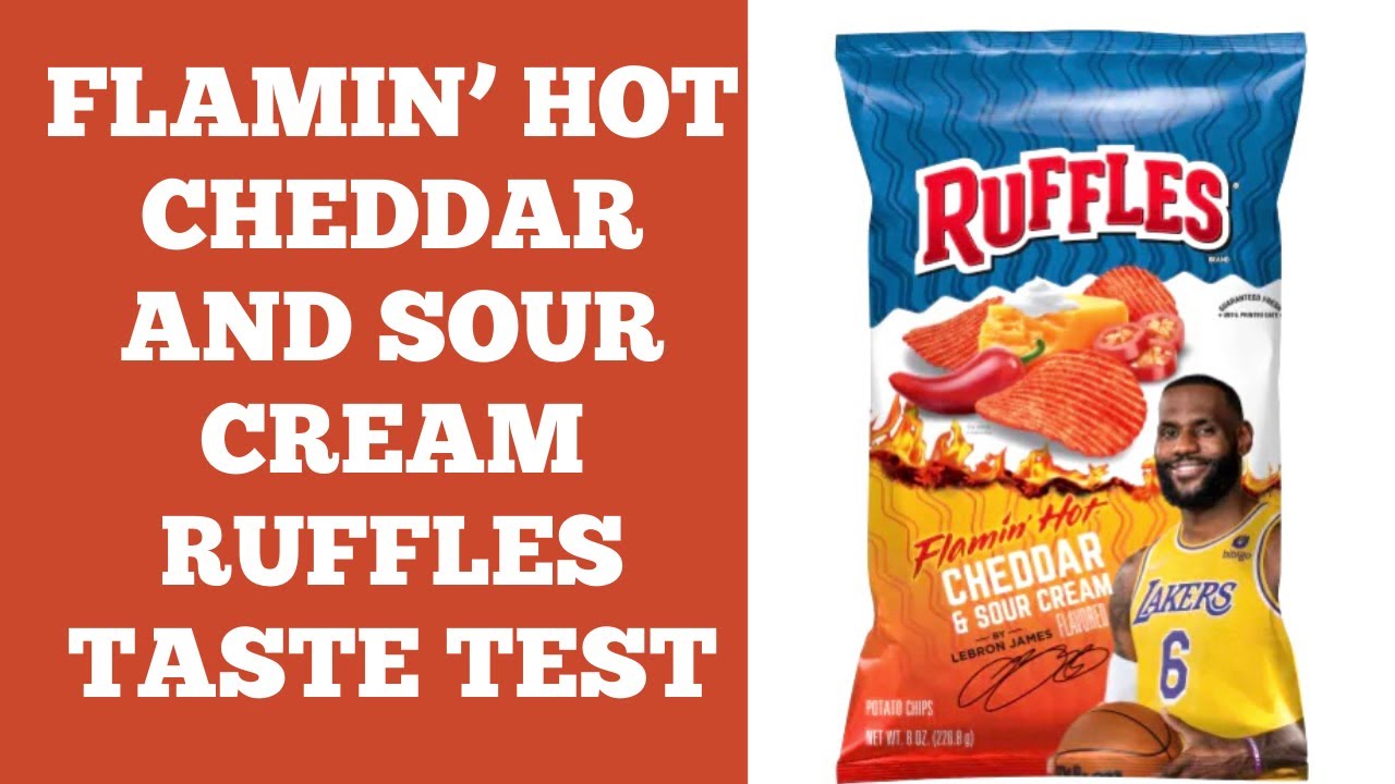 Flamin' Hot Cheddar and Sour Cream Ruffles (Taste Test) YouTube