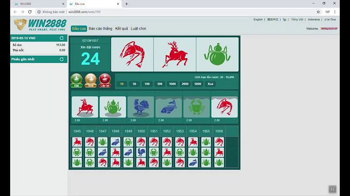 Hướng dẫn chơi bầu cua trên win2888