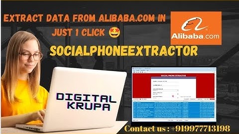 Data Extractor |How to extract data from alibaba.com in One Click || Digital Krupa - +919977713198