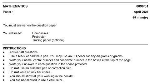 Cambridge Primary Checkpoint Maths April 2025 | step by step Solution