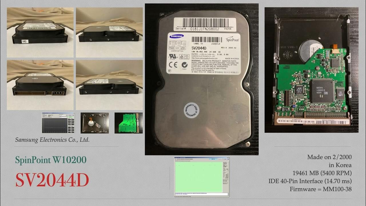 Samsung SpinPoint V10200 (SV2044D) YouTube