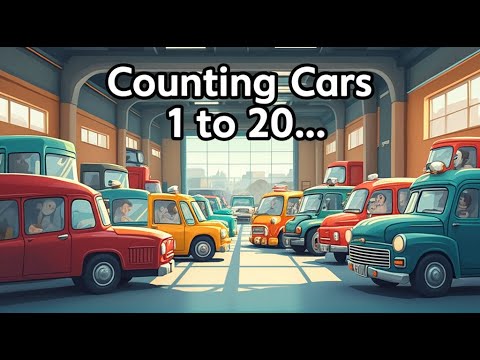 🚗 Counting Cars 1 to 20 🚗 | Fun Educational Video for Kids - YouTube