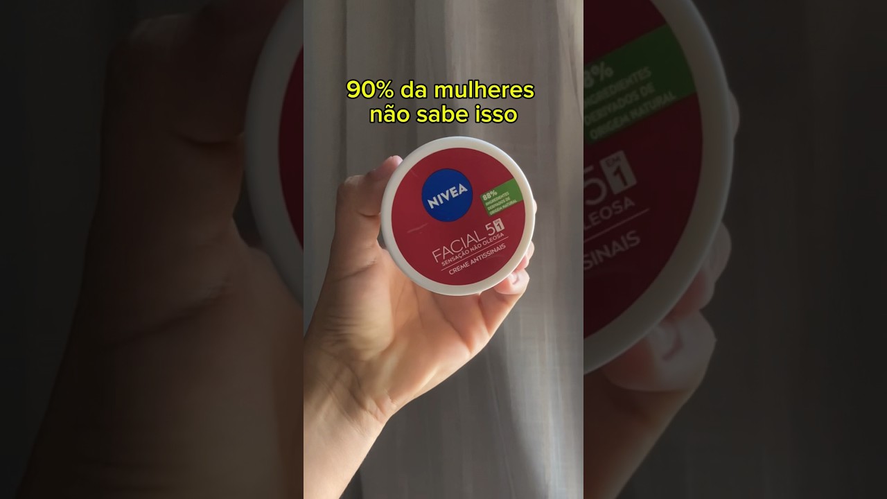CREME HIDRATANTE FACIAL | PARA O DIA DA NIVEA #shorts #pele #hidratación