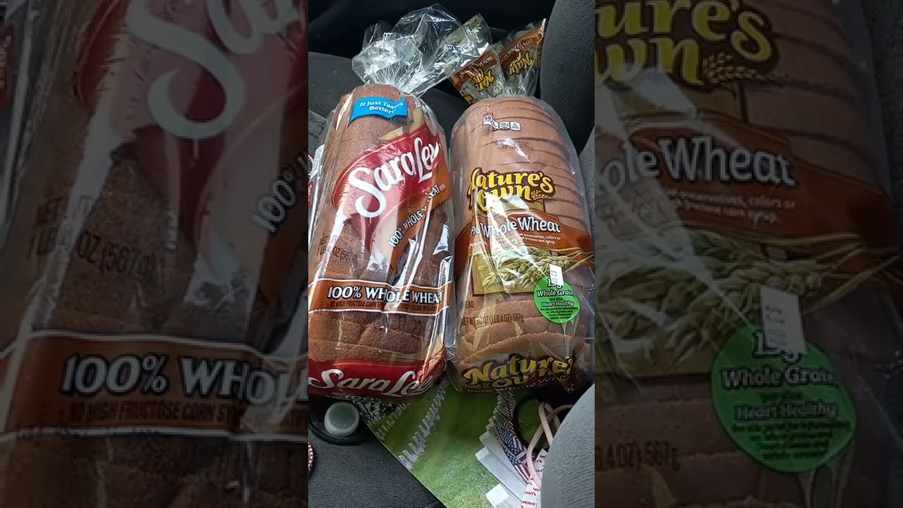 Sara Lee VS. Nature's Own Whole Wheat 🍞 comparison