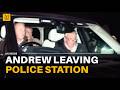 Car believed to be carrying DISGRACED Andrew Mountbatten-Windsor seen leaving police station in UK