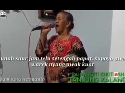 LUCU,, NENEK - NENEK BANGUNIN SAHUR LUCU..