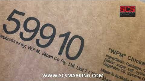 U2 Smart One Anser Print 1 inch Size on Master Box SCSMarking Indonesia