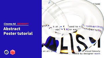 [Tutorial] Cinema 4D Redshift | 유리 굴절을 활용한 감각적인 무빙 포스터