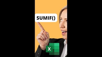 Excel Function -  How to use SUMIF Function in Under One Minute? #shorts