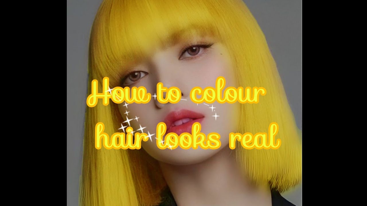 Lisa Hair colour edit🖤💖 #Tutorial #digital drawing using ~Ibis paint x ...