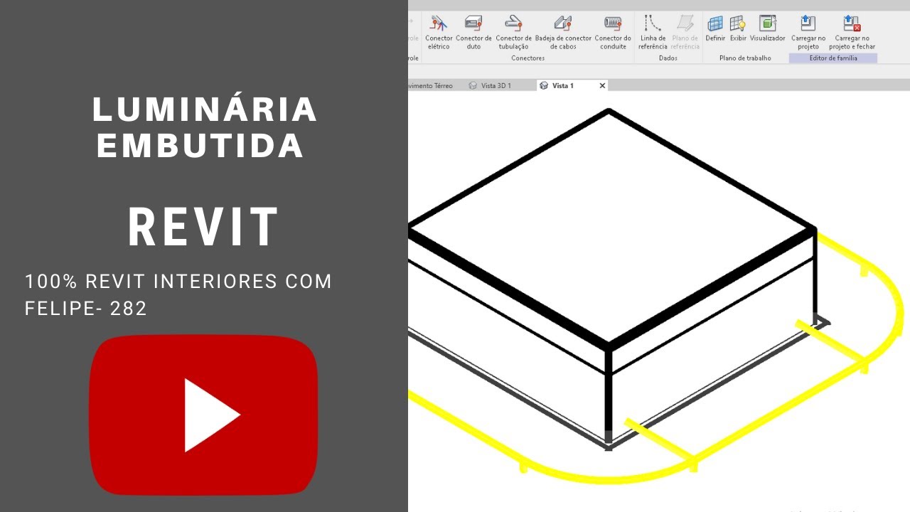 100 Revit Interiores Felipe Aula 282 LUMINÁRIA EMBUTIDA YouTube