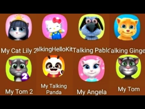 my talking (tom2 - lily2 - kitty - Pablo - ginger - Tom - angela - panda)