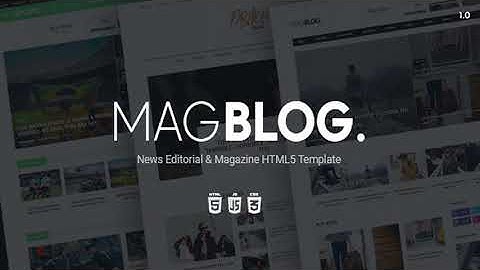 MagBlog - News Editorial & Magazine HTML5 Template | Themeforest Website Templates and Themes