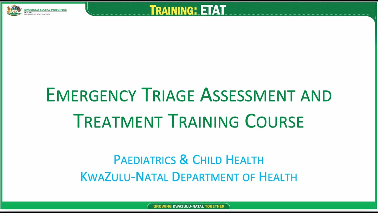 ETAT Module 1 Triage