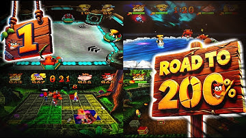 THE ROAD TO 200% - Crash Bash "Warp Room 1"