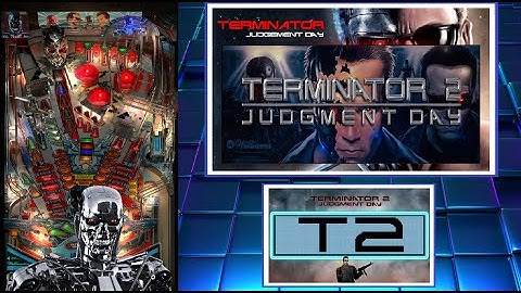 Terminator 2 Judgment Day Visual Pinball Vpx Pup pack Gameplay (3 Screen Setup)