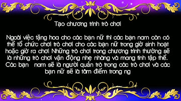 tạo chương trình trò chơi, ngày 8/3 cho lớp mình 💐