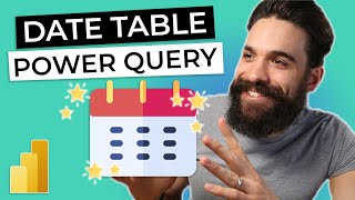 date table for power bi using power query