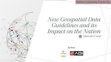 New Geospatial Data Guidelines and its Impact on the Nation