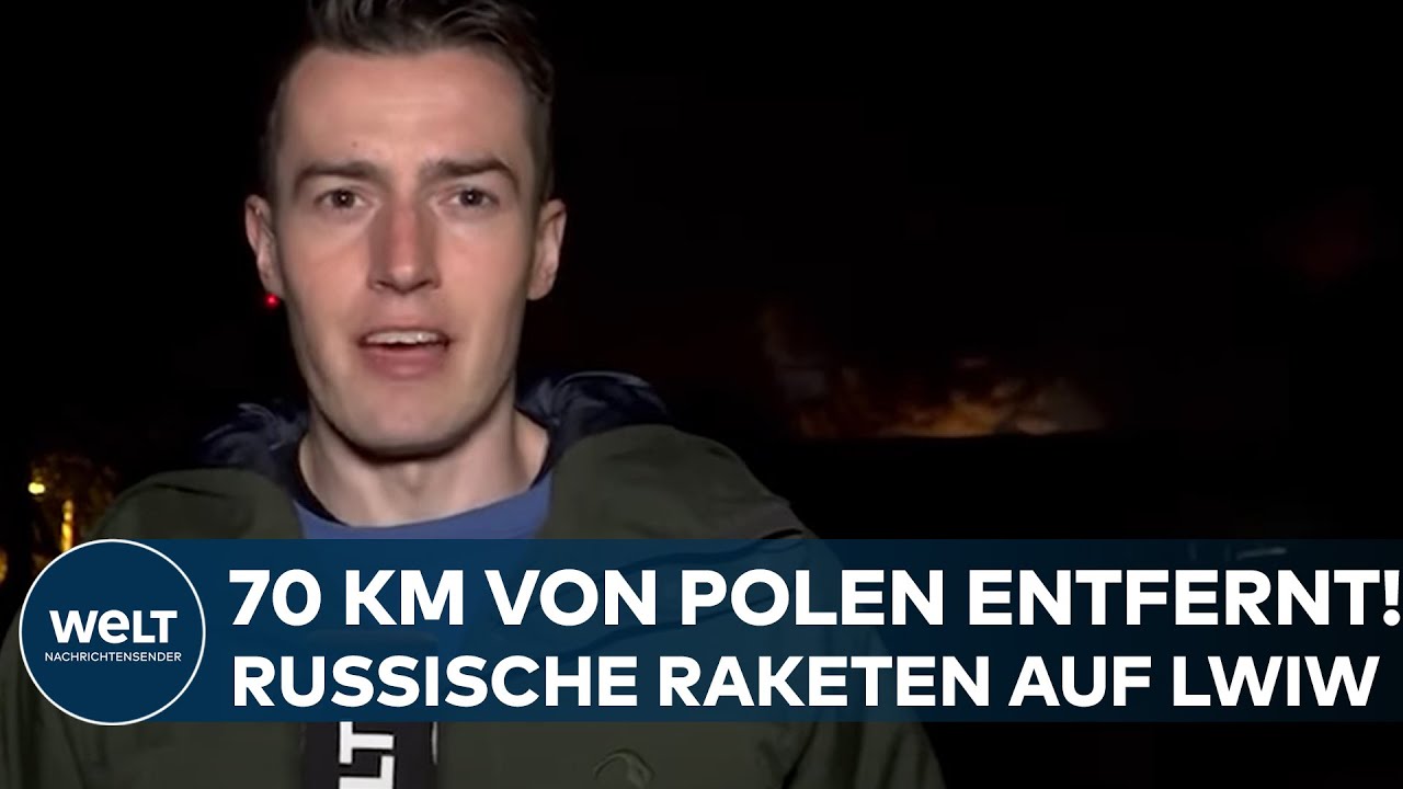 New Update KRIEG IN DER UKRAINE: 70 Kilometer von Polen entfernt! Russische Raketenangriffe auf Lwiw
