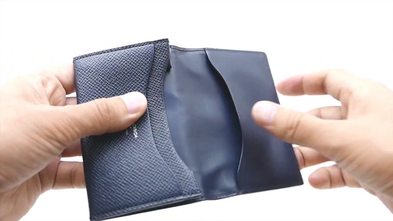 [ペッレ モルビダ] 名刺入れ ブルー PM-BA305-BLU PELLE MORBIDA ペッレモルビダ Barca バルカ エンボスレザー 名刺入れ・カードケース PMO-BA305 | こだわりのブランド  Sentire-One