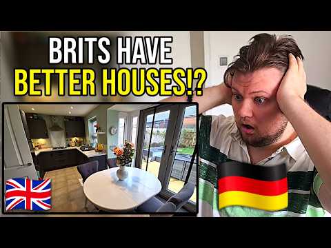 German Reacts to A British House Tour!