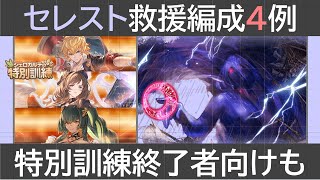 セレストアーテル救援編成４例［特別訓練終了者向けも］