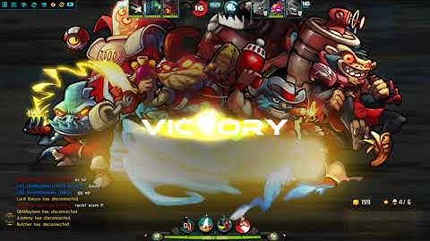 Awesomenauts - Clunk op missiles double kill VS Lord racist scum !