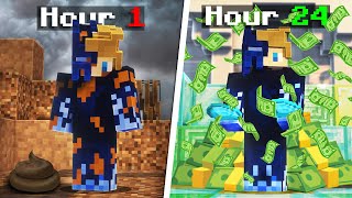 24 Hours To Get $100M WITHOUT FARMS | DonutSMP