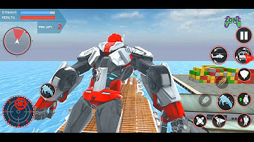 Rescue Ambulance Robot Transform Game 2021 - FireTruck Helicopter Robot - Android Gameplay