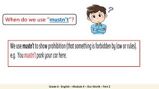 Grade 6 English   Module 4  Our World  Part 2