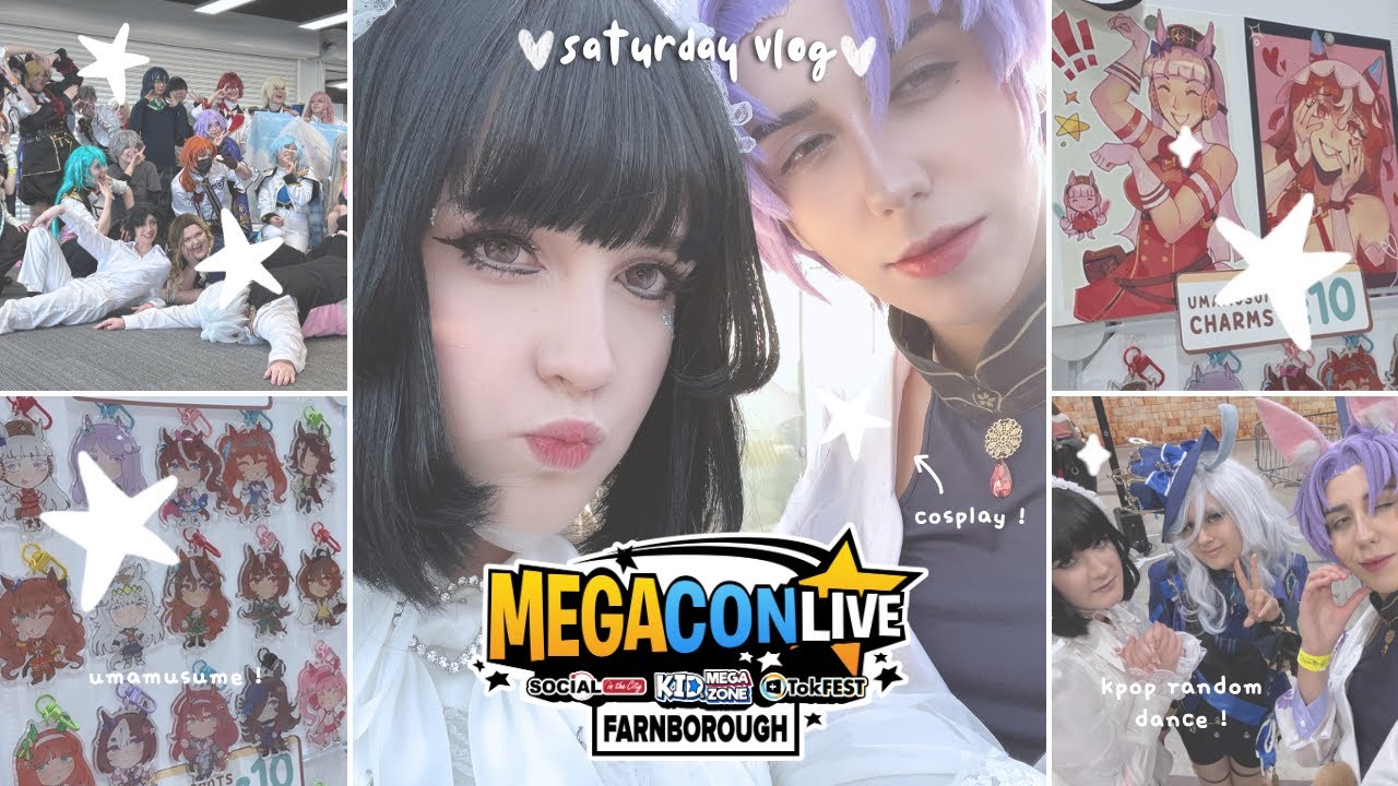 megacon farnborough 🎀 ༉‧₊ [saturday vlog] | random play dance, umamusume, cosplay and more ⭑