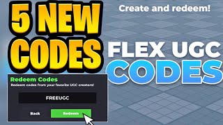 *NEW* All Working UPDATE CODES FOR FLEX UGC IN JUNE 2026 | ROBLOX FLEX UGC CODES