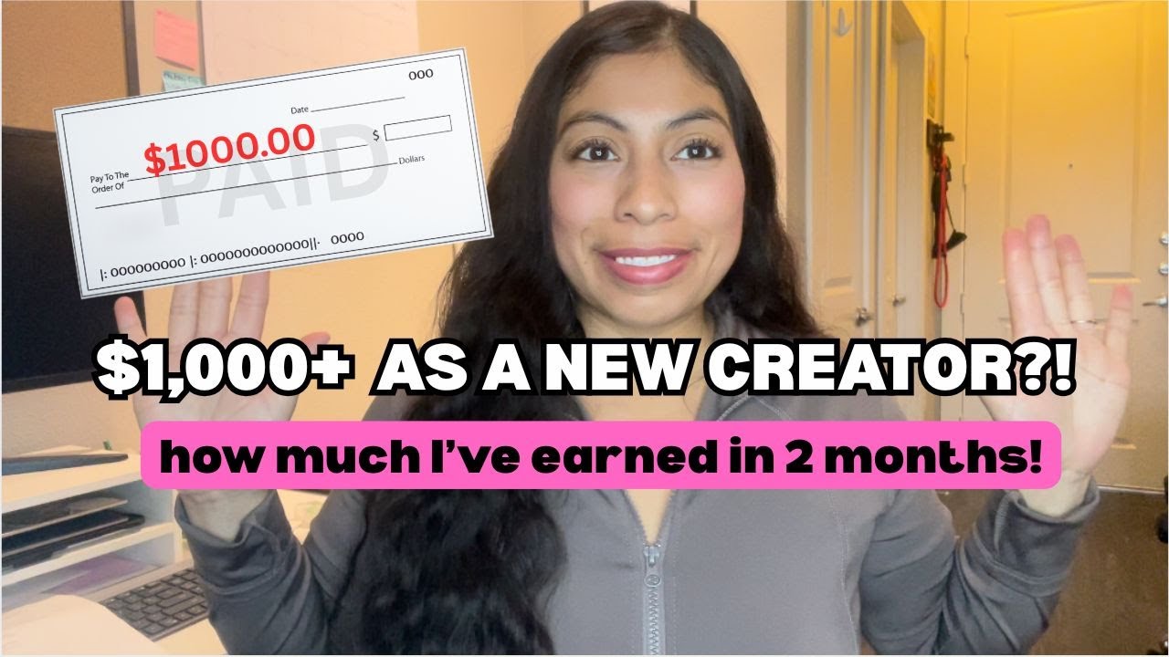 How Much I Made in 2 Months as a New Content Creator 💰💻 (With Full ...