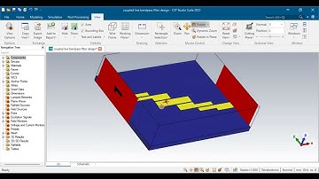 Lossless and high-resolution RF photonic notch filter. HFSS
