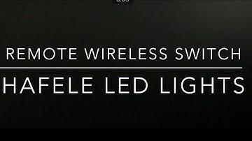 IT’S MAGIC! Remote wireless switch for Hafele LED Lights NO WIRES or BATTERIES