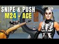 PUBG M24 + ACE GAMEPLAY: GOING AGGRESSIVE WITH SNIPERS
