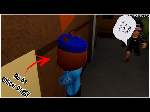 Trolling As Officer Doggy On Alleys Map Roblox Piggy Book 2 Youtube - roblox airplane 2 all endings robloxvideos