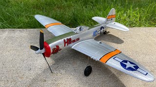 $99 Beginner RC Airplane - Volantex RC P47 ThunderBolt Warbird - REVIEW &amp; FLIGHTS