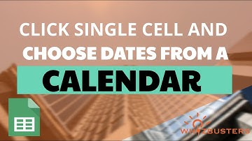 CHOOSE DATE from a single cell with a CALENDAR in Google Sheets for DATA ENTRY, FORMS and Portfolio