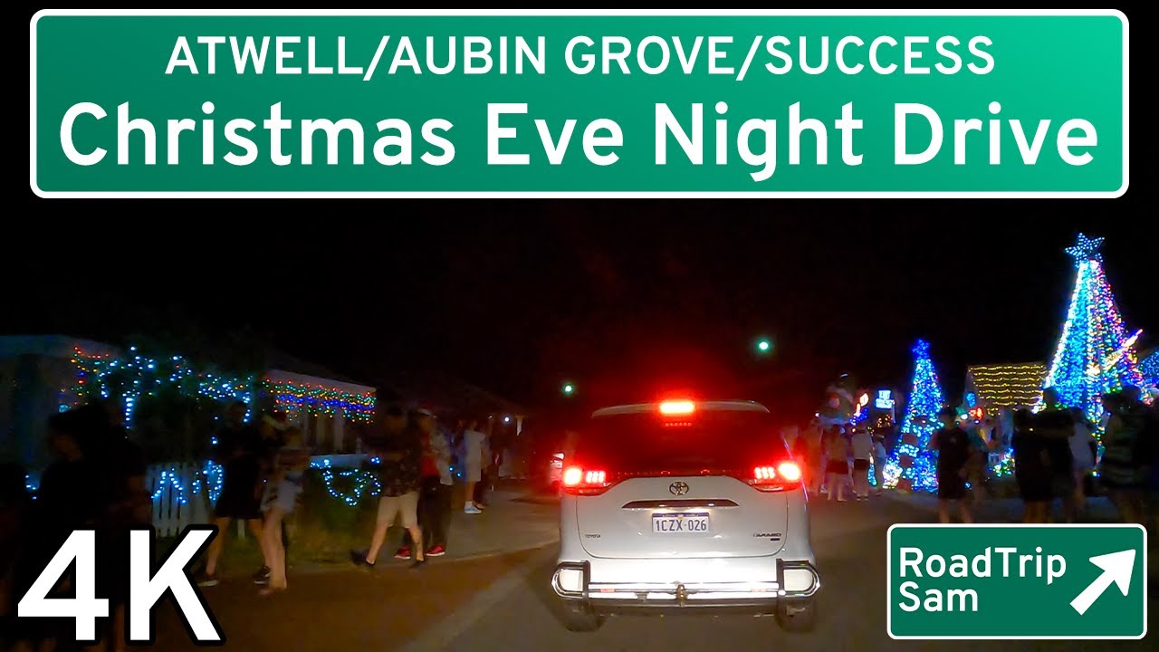 Driving in Perth's Southern Suburbs - Christmas Eve - Ambient Audio / POV