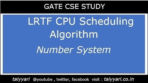 LRTF CPU SchedulingAlgorithm #Taiyyari