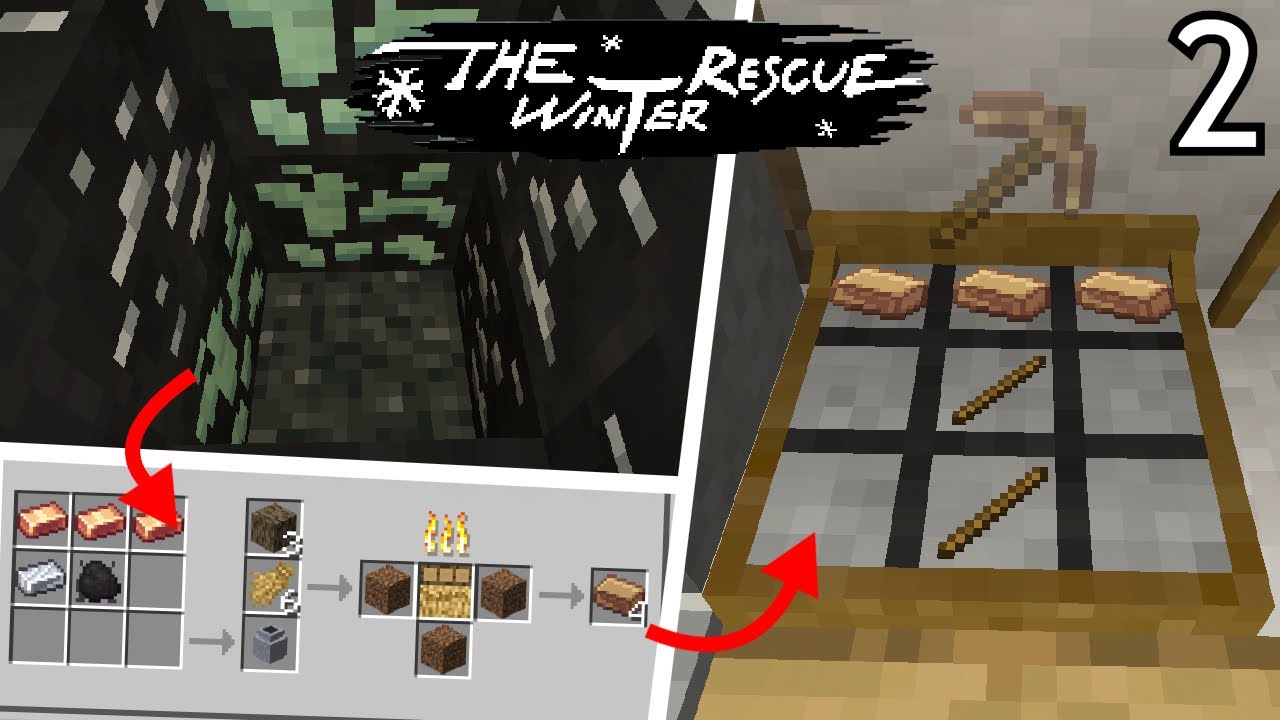 Minecraft Winter Rescue We Have Made A Bronze Pickaxe - Ep2 - The Winter Rescue (Minecraft ...