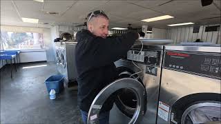 Repairing LAUNDROMAT Washer GASKET!!! #followingkeenan #laundromats #dryerlint